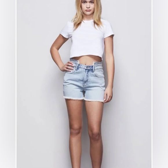 Good American Good Vintage Short Double Shorts - Picture 10 of 13